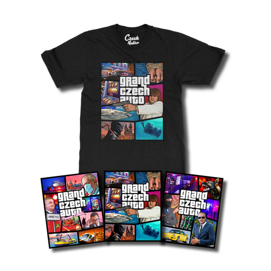 Tričko GCA "devadesátky" + 3 plakáty A3 ZDARMA