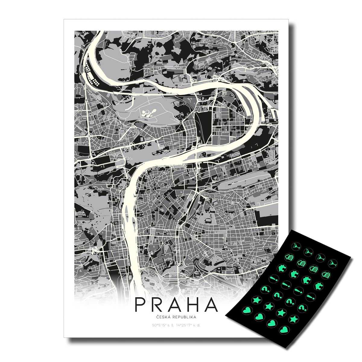 Svítící Mapa Prahy